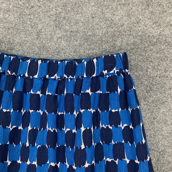 Boden Skirt Women 4 R Blue Millie A-Line Abstract Print Stretch Waistband Lined - Picture 8 of 11